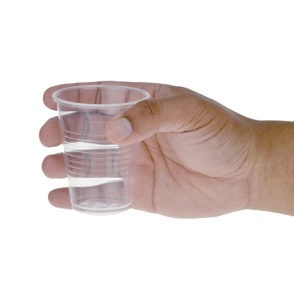 Disposable Clear Plastic Cups, 5 Oz, 100 Ct, 25/Cs, 2500PK